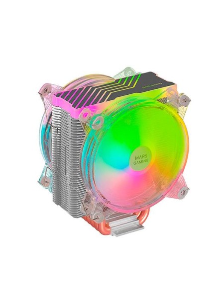 ÷ Ventilador con disipador para cpu mars gaming mcpu66 iluminacion triple argb 6 heatpipes disipador d