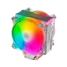 ÷ Ventilador con disipador para cpu mars gaming mcpu66 iluminacion triple argb 6 heatpipes disipador d